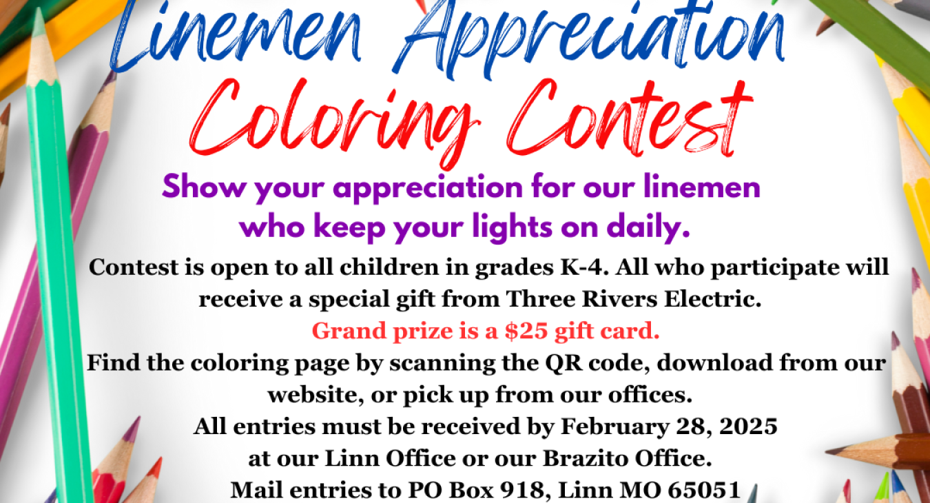 Linemen Appreciation Coloring Contest
